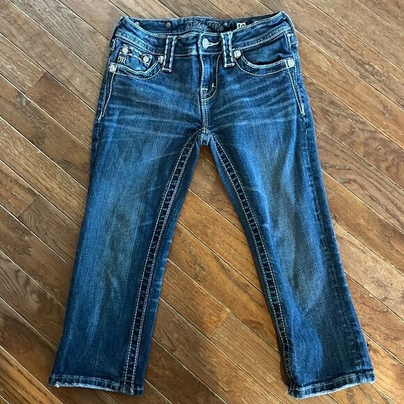 Miss Me Girls Jeans 10 Denim Capris - Picture 5 of 10